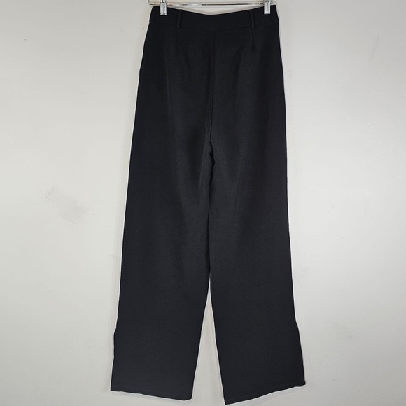 White Fox Press Pause Wide Leg Split Hem Pants Sz. Medium NWT - Picture 9 of 15